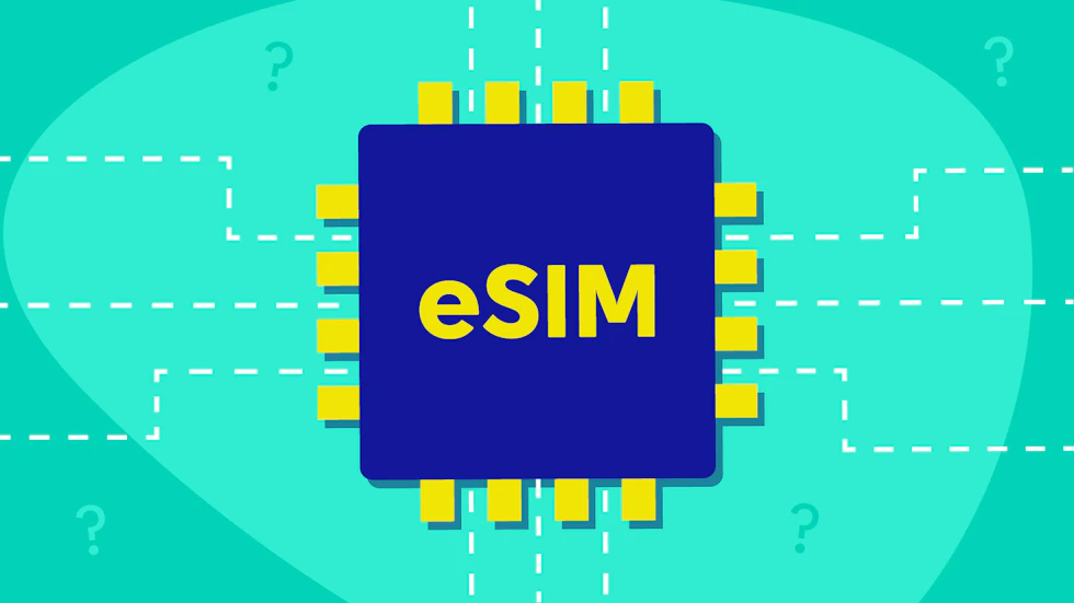 An illustration of an eSIM.