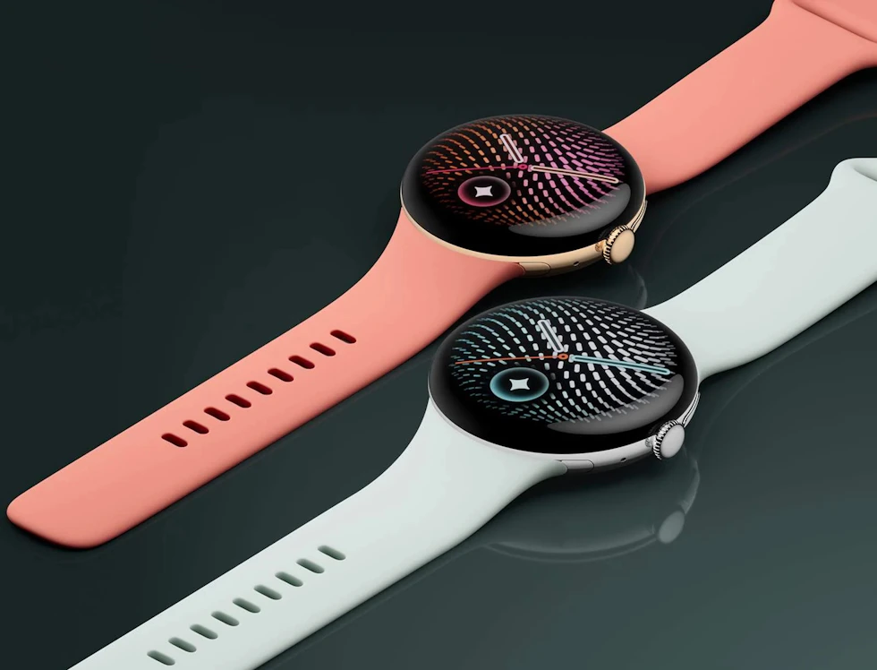 The new Google Pixel Watch 5 in both the 41mm and 45mm size variations.