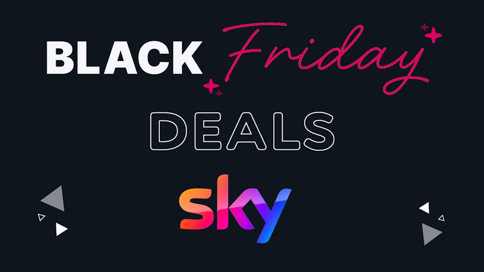 A black field with the text 'Black Friday Deals' and the Sky logo