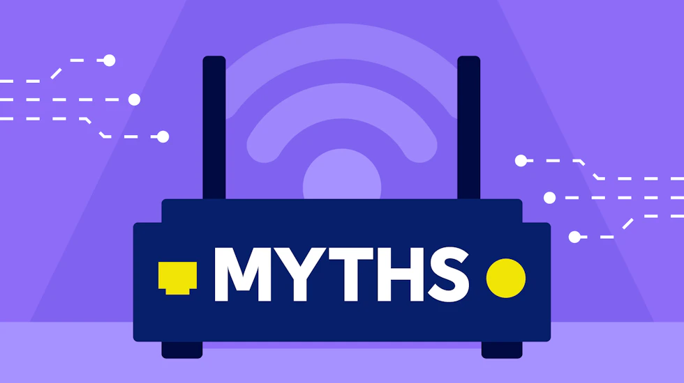 A router that has "Myths" written on it.