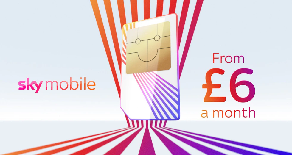 Sky mobile SIM card.